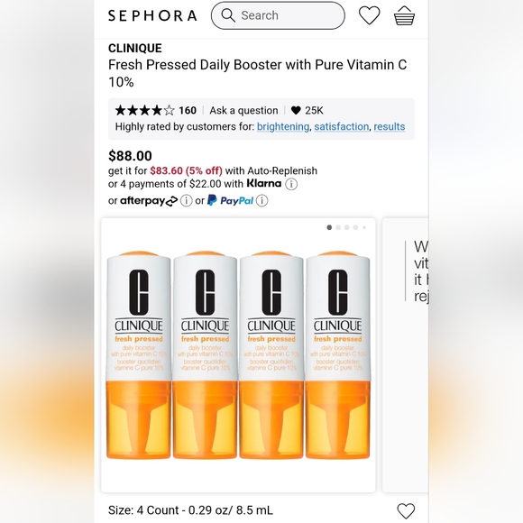 Clinique Fresh Pressed Daily Booster w/ Vitamin C 10% - 2 Count - $44 RETAIL - Picture 2 of 8